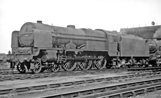 Unidentified Unrebuilt LMS "Royal Scot" class at Campden Shed