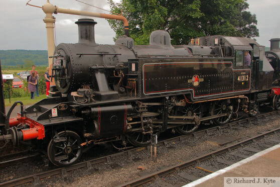 LMS Class 2MT 2-6-2T no. 41312 at Toddington, Gloucestershire Warwickshire Railway