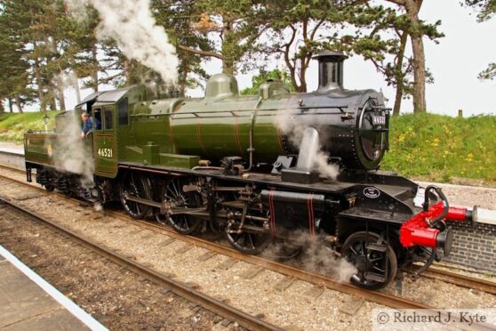 LMS Class 2MT 2-6-0 no. 46521 at Cheltenham Racecourse