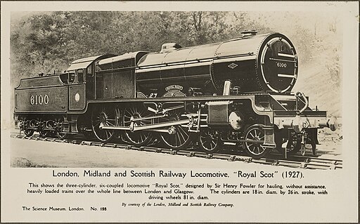LMS "Royal Scot" class no. 6100 "Royal Scot" as originally built