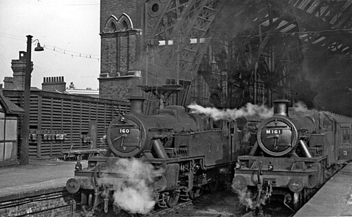 Stanier 2-6-2 Tank Locomotives at St Pancras, 1948